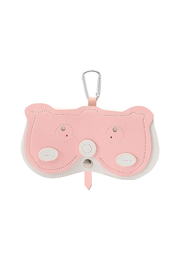 IBUGER Pochette à Lunettes, Étui à Lunettes en Cuir PU Sac à Lunettes pour Animaux à la Mo, Sac à Lunettes Souple étui à Lune