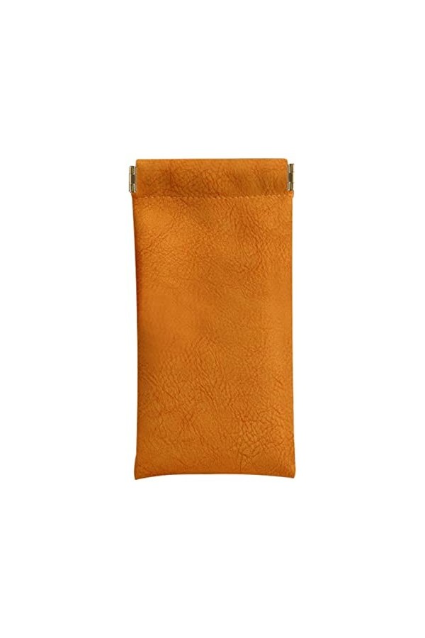 Plesuxfy Sac de rangement pour lunettes, Sac organisateur de lunettes de soleil, Lunettes en cuir PVC sac de transport doublu