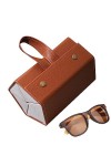 Virtcooy voyage pour plusieurs lunettes soleil | rangement multi-lunettes en cuir PU - Organisateur lunettes soleil étui voya