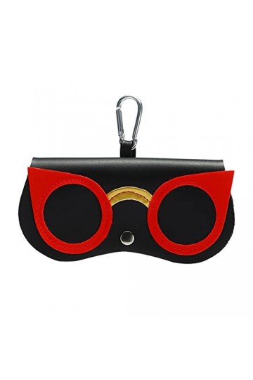Pochette de protection pour lunettes de soleil en forme danimal de dessin animé - Portable à suspendre - Chouette mignonne c