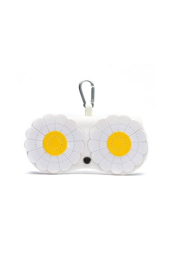 Pochette de protection pour lunettes de soleil en forme danimal de dessin animé - Portable à suspendre - Chouette mignonne c