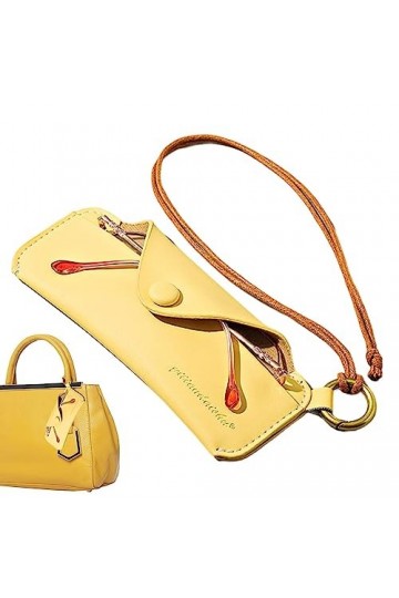 Sac à soleil,Étui souple pour lunettes avec dragonne - Sacs à lunettes minces portables, manchon lunettes souple, pochette so