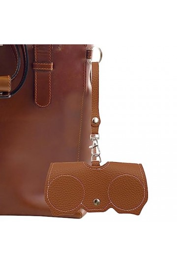 Huaxingda Étui à soleil mince - Pochette souple et flexible pour soleil | Sac en cuir souple pour lunettes et soleil, étui vo