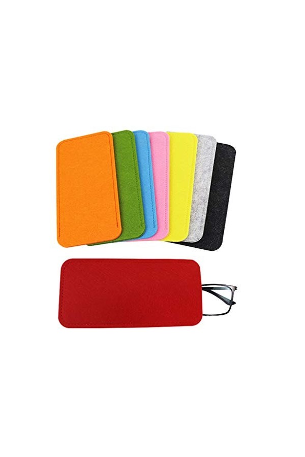 qingqingR Doux Feutre Lunettes De Soleil Lunettes Lunettes Manches Lunettes Pouch Case Organisateur Sac