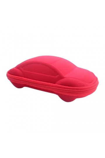 Porceosy Étui à lunettes pour enfants résistant à lusure utile pratique anti-boulochage Boîte à lunettes de soleil, Rouge, t