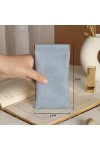 A8J3 Sac à lunettes en cuir PU souple pour lunettes de soleil Portable Rangement simple Étanche Pochette de lunettes, bleu, 1