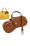ereqeip Sac à lunettes de soleil en cuir - Pochette pour lunettes Pochette pour lunettes - Lunettes de soleil étui souple lun