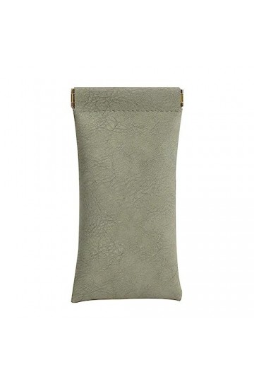 DHliIQQ Étui de rangement portable à compression pour lunettes Cortex T6V0 automatique Texture, Vert, 9*18cm