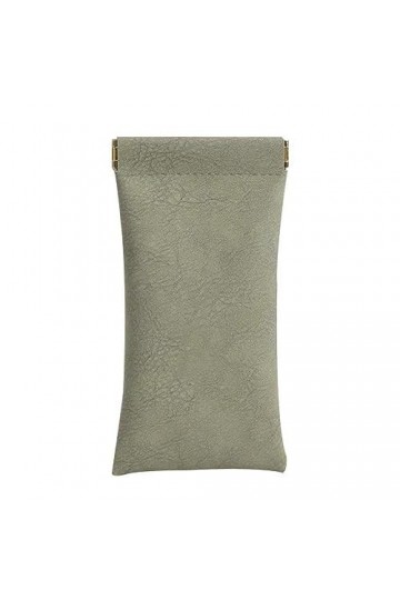 DHliIQQ Étui de rangement portable à compression pour lunettes Cortex T6V0 automatique Texture, Vert, 9*18cm