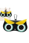 PW TOOLS Pochette à Lunettes de Dessin animé, étui à Lunettes en Cuir PU, Sac à Lunettes Portable à Suspendre pour Lunettes d