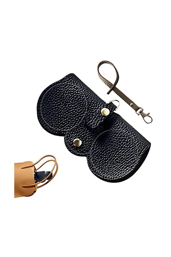Sac à lunettes de soleil en cuir souple, étui à lunettes de soleil en cuir souple, porte-étui à lunettes en cuir, pochette po
