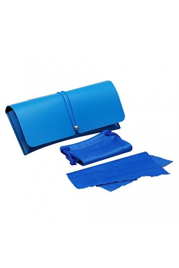 CISSIYOG Étui à Lunettes de Soleil, Sac de Lunettes de Protection en Cuir PU Élégant et Souple pour Femmes et Hommes, Boîte à