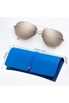 CISSIYOG Étui à Lunettes de Soleil, Sac de Lunettes de Protection en Cuir PU Élégant et Souple pour Femmes et Hommes, Boîte à