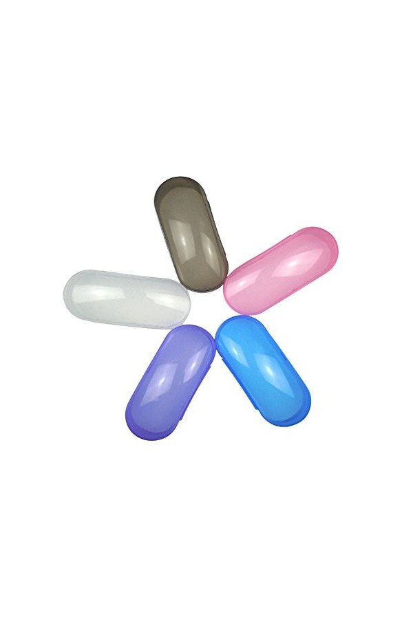 hetuioiyster Portable Clair Coque Transparente Lunettes de Soleil Lunettes de Soleil étui Rigide Protecteur en Plastique lent