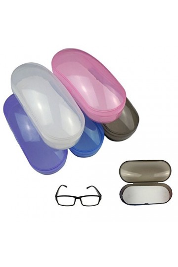 hetuioiyster Portable Clair Coque Transparente Lunettes de Soleil Lunettes de Soleil étui Rigide Protecteur en Plastique lent