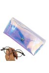 optimism Étuis à lunettes - Étui à soleil mignon universel - Étuis à lunettes colorés en Pvc pour femmes et étui à lunettes d