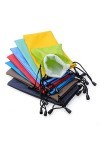 Lot de 10 pochettes de rangement avec cordon de serrage pour lunettes de soleil, téléphone portable, gadgets électroniques