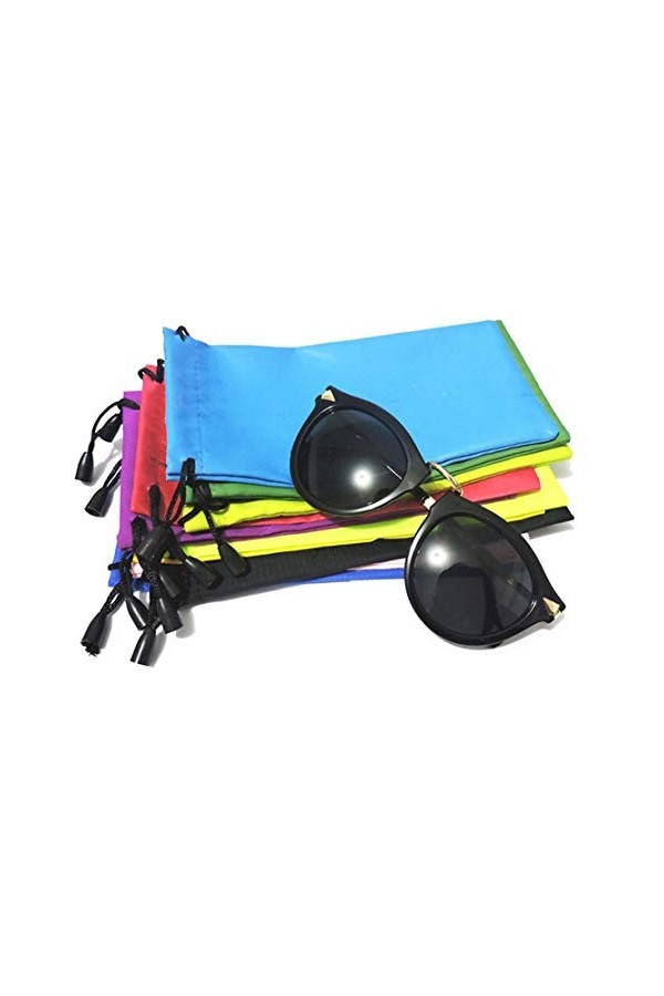 Lot de 10 pochettes de rangement avec cordon de serrage pour lunettes de soleil, téléphone portable, gadgets électroniques