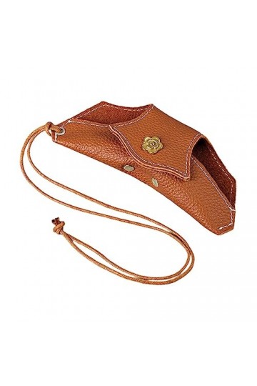 Tytlyworth Pochette à lunettes portable | Étui à soleil et porte-lunettes avec dragonne | Étuis en verre en cuir souple pour 