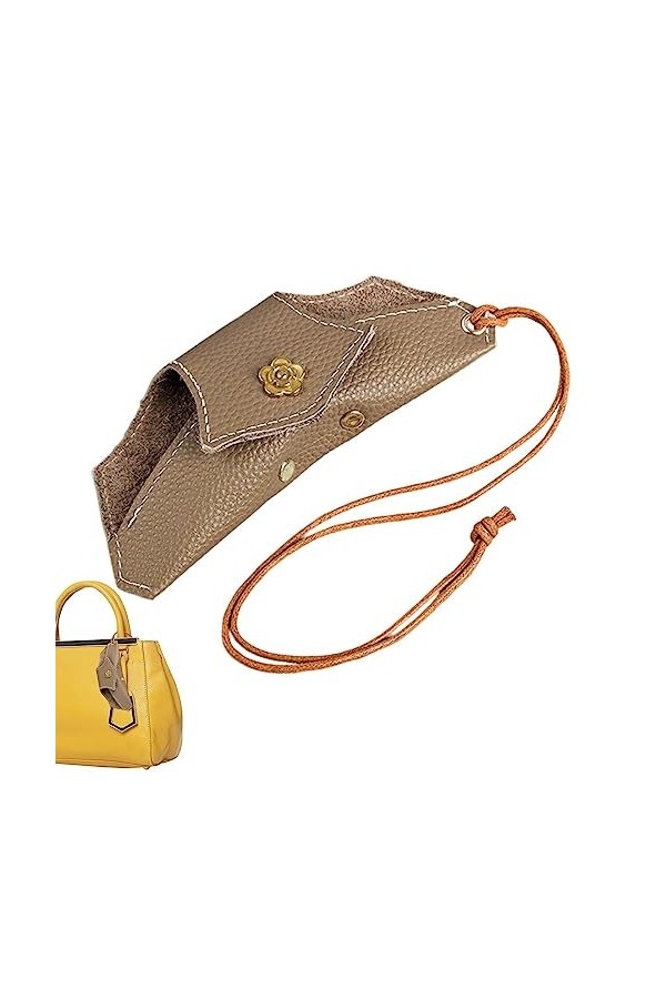 Tytlyworth Pochette à lunettes portable | Étui à soleil et porte-lunettes avec dragonne | Étuis en verre en cuir souple pour 