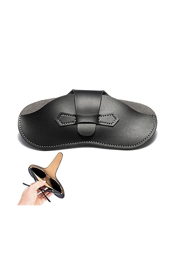 Portable Léger Lunettes De Étui Lunettes Pu De Rangement Lunettes Étuis D Unisexe En Cuir Porte-lunettes