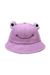 Mignon Grenouille Bob pour Adulte Enfant,Chapeau de Soleil en Coton Chapeau de Pêcheur Pliable Grenouille Dété Chapeaux de S