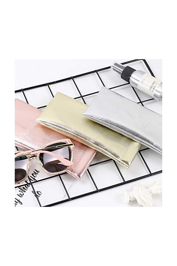 Asudaro Pochette de Protection pour Lunettes de Soleil étuis à Lunettes de Rangement Imperméables en Faux Cuir Lunettes de Pr