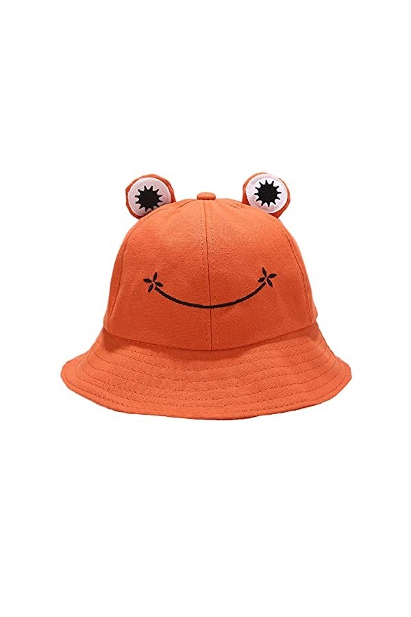 Mignon Grenouille Bob pour Adulte Enfant,Chapeau de Soleil en Coton Chapeau de Pêcheur Pliable Grenouille Dété Chapeaux de S