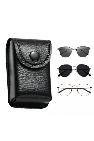 TOCTUS Organisateur de lunettes portable | Étuis à lunettes de protection de voyage en cuir PU - Porte-lunettes à la mode pou