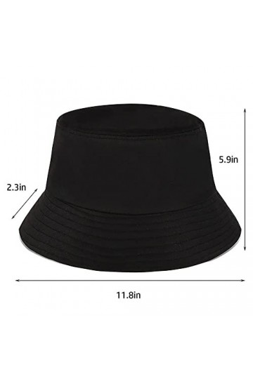 LINVSHI SHOP Chapeau de Seau,Chapeau Pêche Casquette de Coton Unisexe,Chapeau de Godet Pliable Adapté aux Voyages de Pêche en