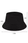 LINVSHI SHOP Chapeau de Seau,Chapeau Pêche Casquette de Coton Unisexe,Chapeau de Godet Pliable Adapté aux Voyages de Pêche en