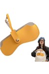 SHRIGM Pochette à lunettes - Étui à lunettes | Pochette pour soleil portable, porte-lunettes en cuir PU, sac à lunettes tenda