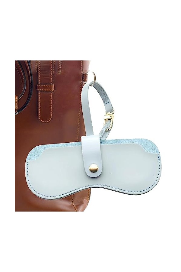 SHRIGM Pochette à lunettes - Étui à lunettes | Pochette pour soleil portable, porte-lunettes en cuir PU, sac à lunettes tenda