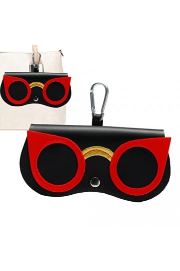 Leryveo Sac à Soleil en Cuir Souple | 2023 Nouvel étui à Lunettes Mince Portable | Pochette Souple Porte-Soleil | Étui Voyage