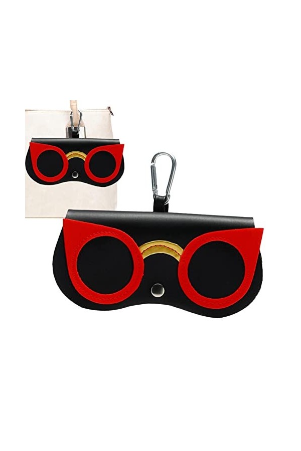 Leryveo Sac à Soleil en Cuir Souple | 2023 Nouvel étui à Lunettes Mince Portable | Pochette Souple Porte-Soleil | Étui Voyage