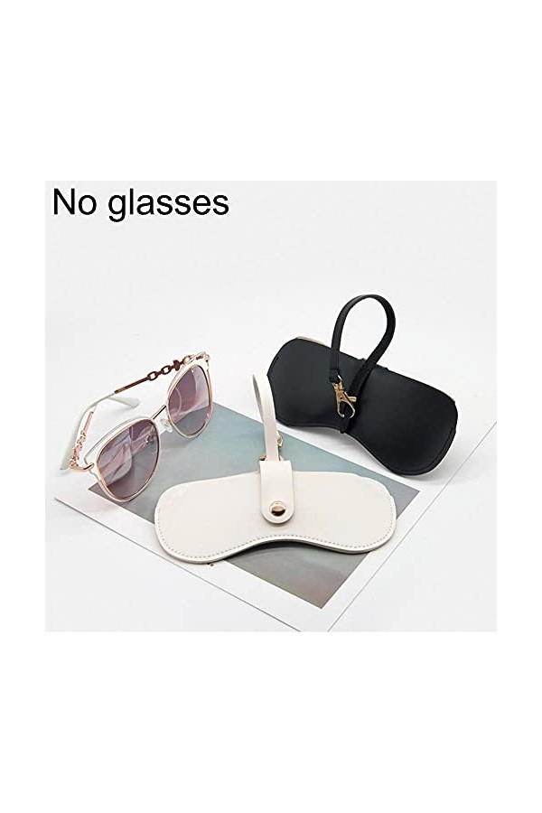 ZXCVWWE Sac à lunettes de soleil en cuir souple, étui à lunettes portable en cuir souple, pochette de rangement pour lunettes