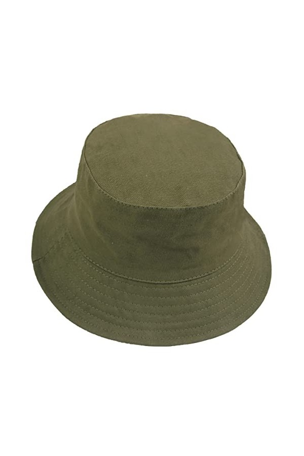 VECRY Femmes Bobs Coton Réversible Chapeau Seau Casquette Extérieure Pliable Été Plage Chapeaux M,Solide-Bordeaux 