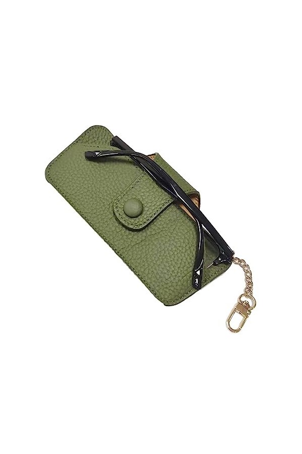 Maodom Pochette à lunettes,Sac à lunettes souple | lunettes en peau vache couche supérieure, mince, portable, étui à lunettes