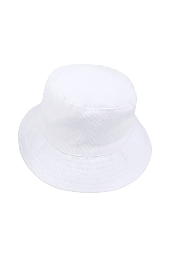 VECRY Femmes Bobs Coton Réversible Chapeau Seau Casquette Extérieure Pliable Été Plage Chapeaux M,Solide-Bordeaux 