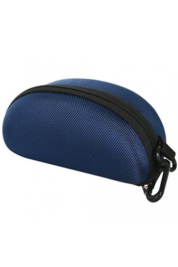 TRIXES Cas de protection Lunettes de soleil et lunettes de lecture Blue Navy Zipped