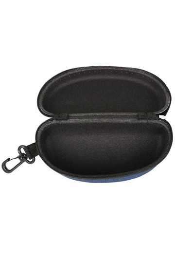 TRIXES Cas de protection Lunettes de soleil et lunettes de lecture Blue Navy Zipped