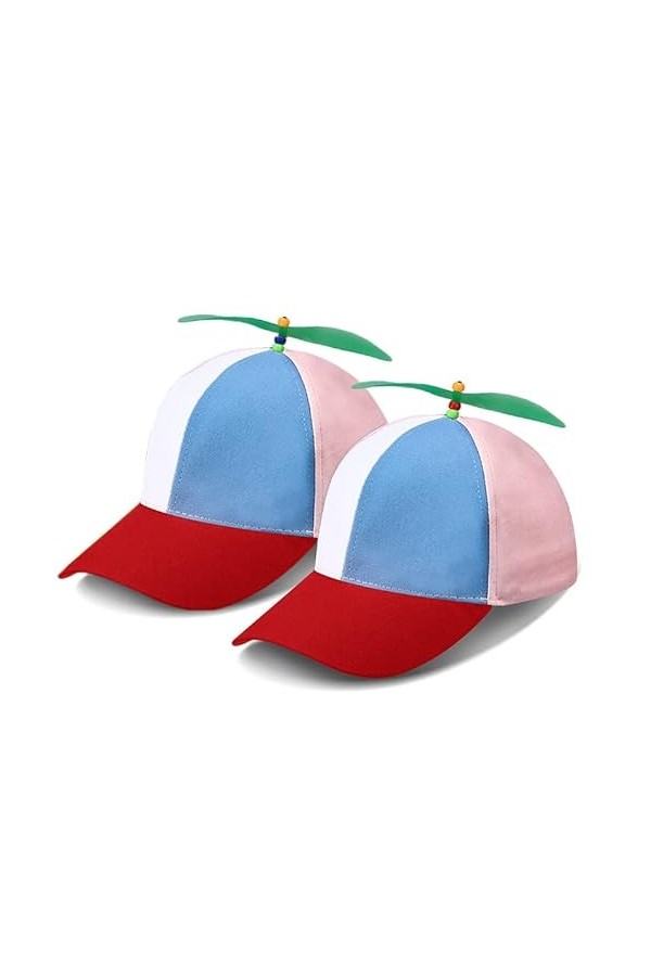 Hélice Casquette hélicoptère Arc-en-Ciel Chapeau dhélice Chapeau Bob Réversible Été Soleil Protection Pêcheur Chapeau avec h