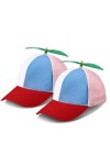 Hélice Casquette hélicoptère Arc-en-Ciel Chapeau dhélice Chapeau Bob Réversible Été Soleil Protection Pêcheur Chapeau avec h