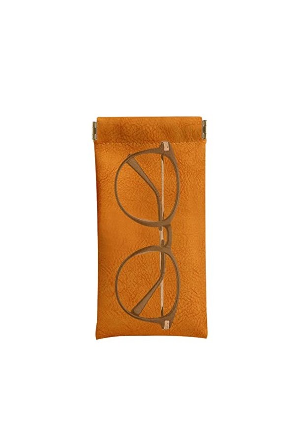 Basii Sac de Rangement pour Lunettes - Sac Organisateur de Lunettes de Soleil - Lunettes en Cuir PVC Sac de Transport Doublur