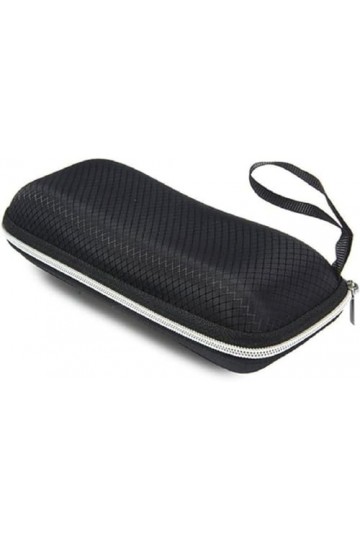 Étui à lunettes portable avec fermeture éclair - Coque rigide pour lunettes de soleil, comme sur limage