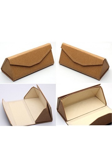 Dosige Étui de lunettes avec fermeture Éclair et triangle pliable étui à lunettes pour lunettes de soleil, lunettes coquille 