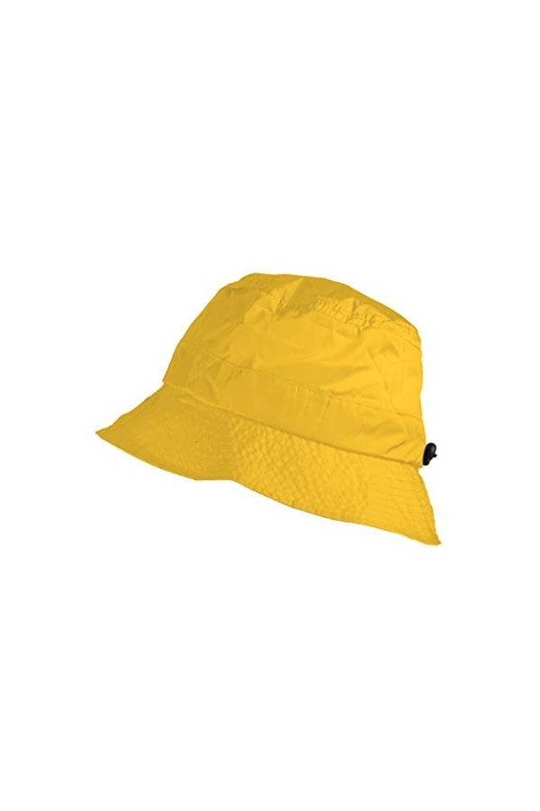 TOUTACOO, Bob Imperméable en Nylon repliable dans sa poche intégrée, Chapeau de pluie, Noir, Taille unique 57/58 cm Max