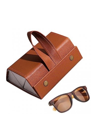 Vesone voyage pour lunettes soleil pour plusieurs paires | Étui pliable en cuir PU pour lunettes soleil | Boîte rangement por