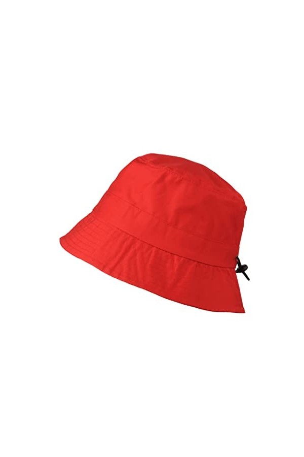 TOUTACOO, Bob Imperméable en Nylon repliable dans sa poche intégrée, Chapeau de pluie, Noir, Taille unique 57/58 cm Max