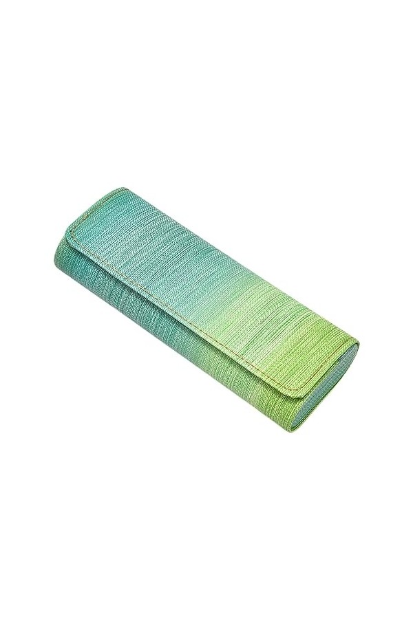 Tainrunse Étui à lunettes cadeau danniversaire solide boîte de rangement pour lunettes de couleur arc-en-ciel Vert